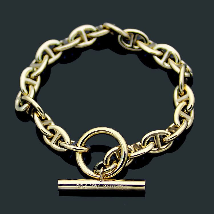 HB18 Bracelet 316L steel 18K gold  plating Jewelry for women