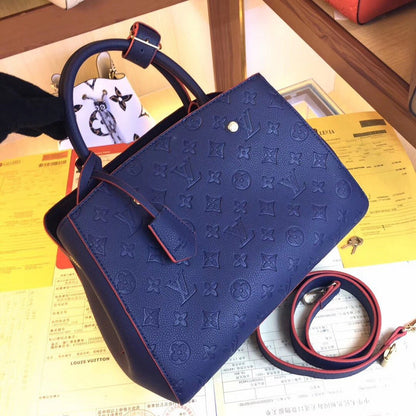 LLP48 High-quality leather bag women handbag 33X23X15cm fashion bag