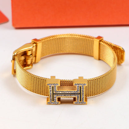 HB6 316L steel with 18K gold plated  Jewelry