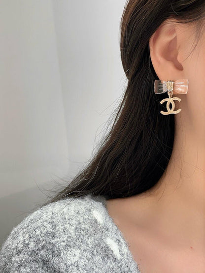 A1155  Women's bow earrings and jewelry