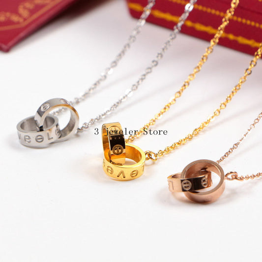 CAN26 Necklace 316L steel plating gold necklaces Jewelry