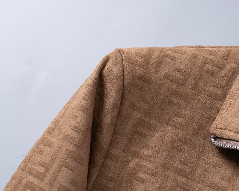 FDC15 New Spring and Autumn thin imitation deer skin velvet jacket long sleeved cardigan clothes