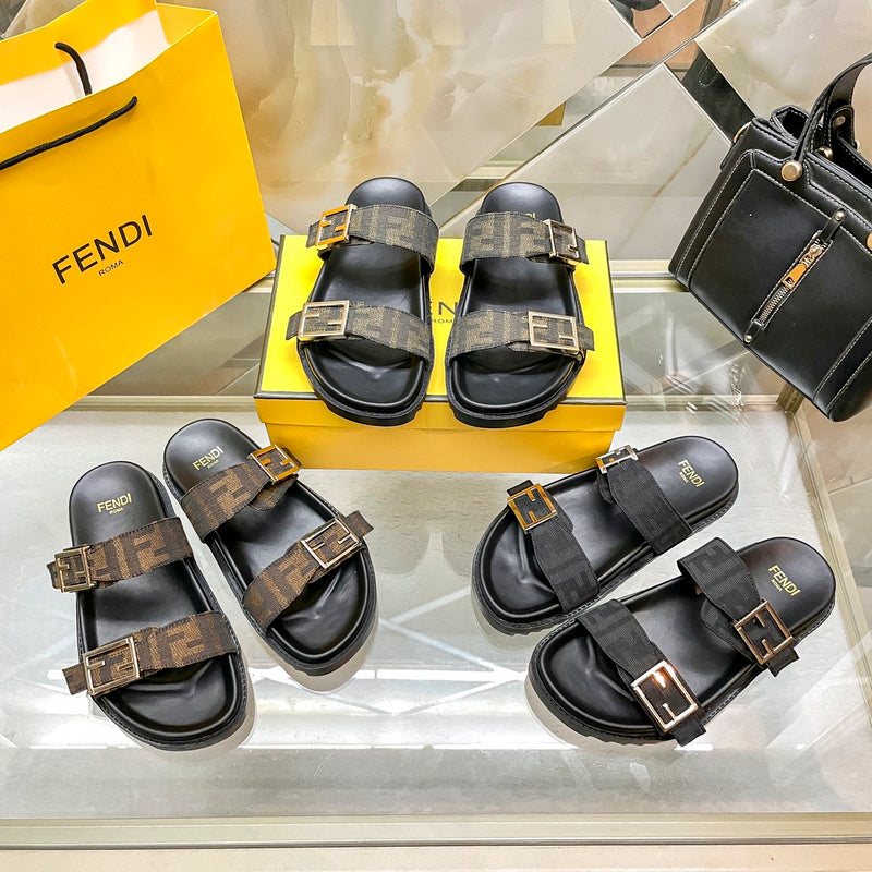 MFS6 Leather slippers Women shoes 35-40 With box