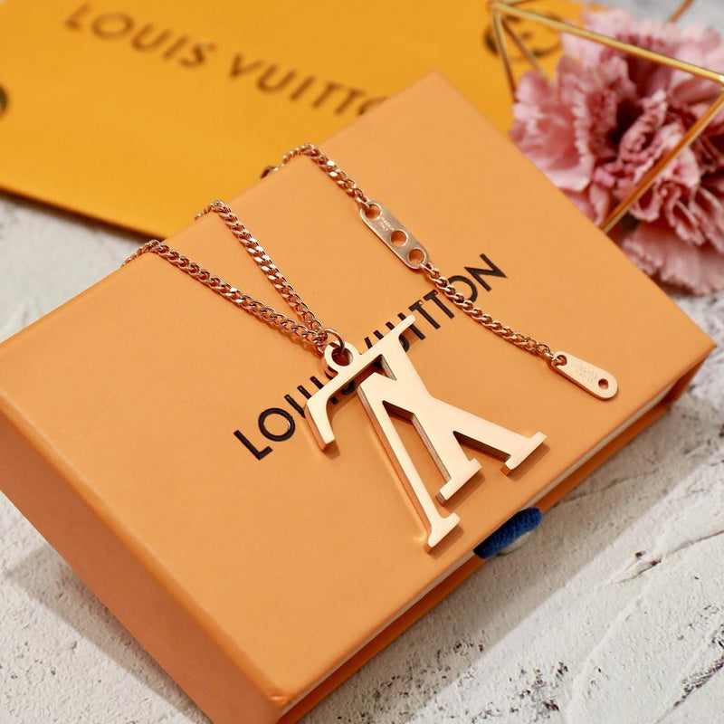 LN13 Necklace 316L steel plating gold necklaces Jewelry