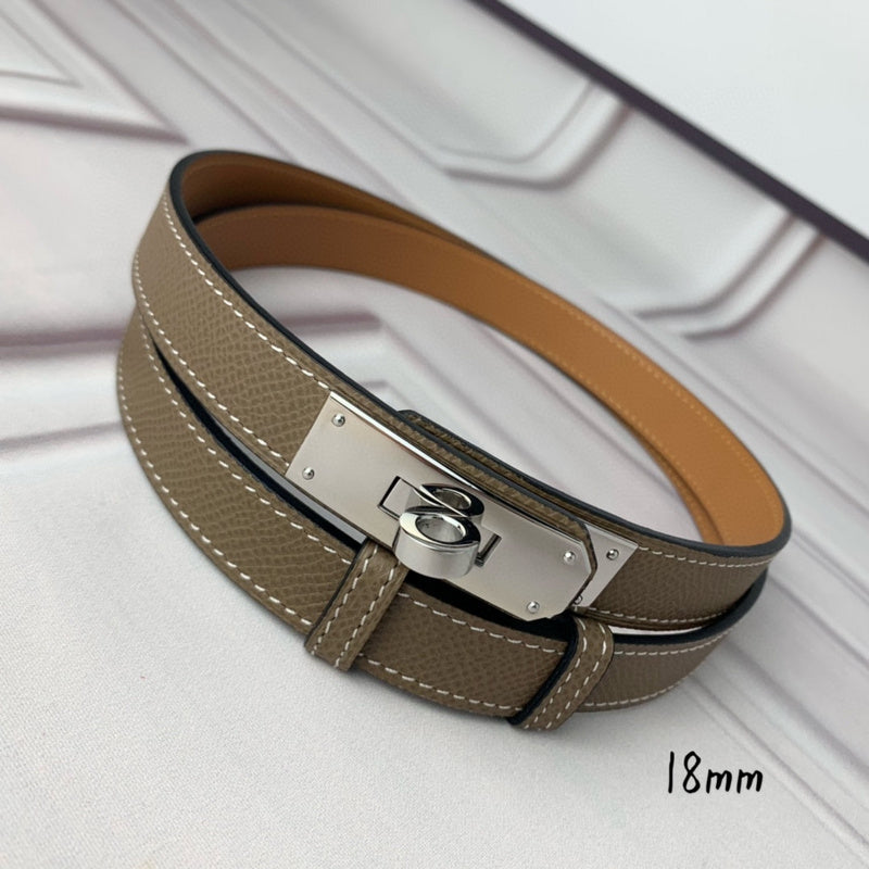 HBL7 Real leather 1.8CM 95-110CM Belt with all packing