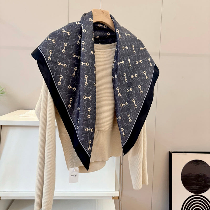 XGC30 Silk satin 90-90CM Scarf