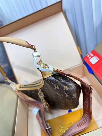 MLP01   Women's new fashion 22x9x33cm moon bag