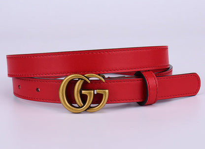 GCBL14 wide 2.0cm 3.0cm 3.5cm 4.0cm total length 95-125cm Leather Belt High Quality With packing