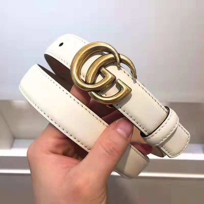 GCBL24 wide Real Leather 2.5CM total length 95-110cm Belt with all packing