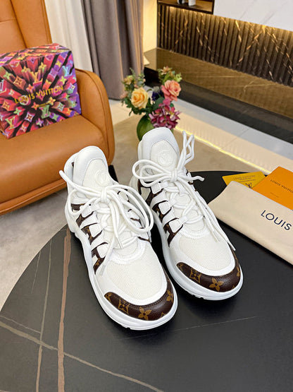 OLS29 Leather Women 5.5CM Shoes 35-42 with box