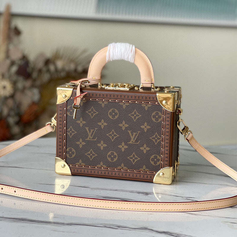 LLP021 Leather Bag 22.5-17-11CM Hard box high-quality Shoulder Bags