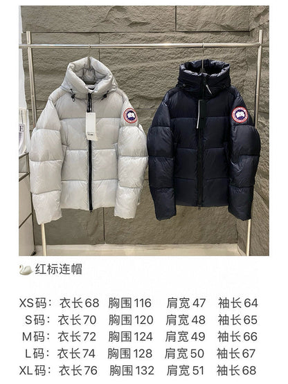 035039   Men and women red label goose bread lovers winter down jacket