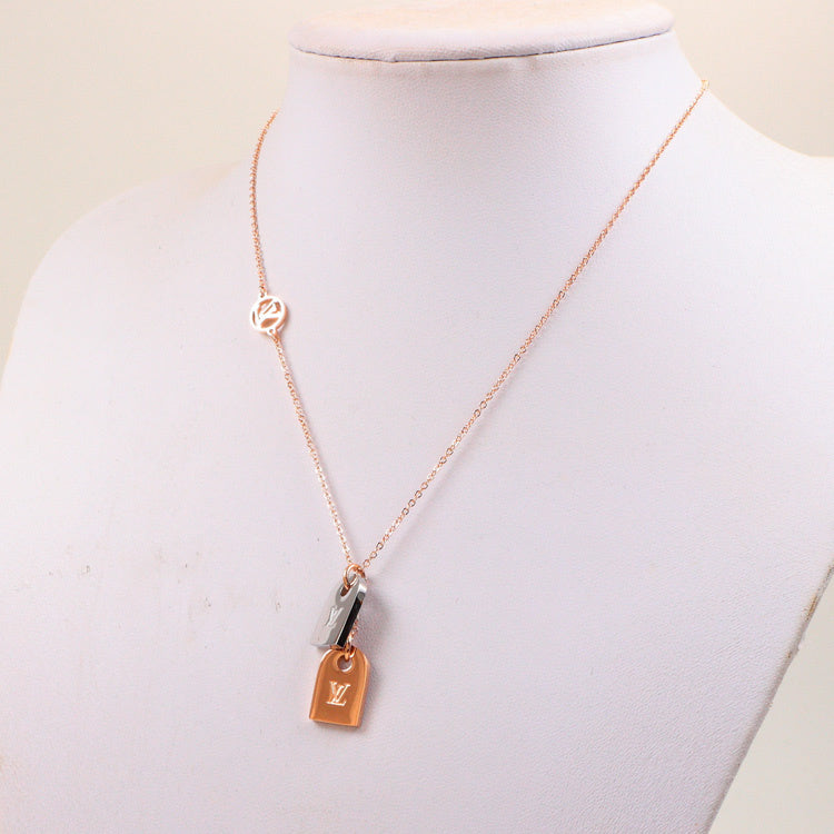 LN18 Necklace 316L steel plating gold Jewelry