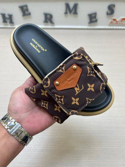 YLS5 Leather Slippers Size 36-45 Shoes with Box