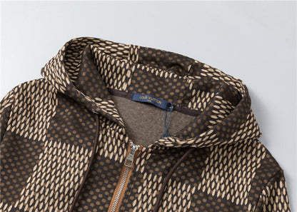 LVC025 New men's spring and autumn thin style outerwear+long pants pure cotton casual suit clothing