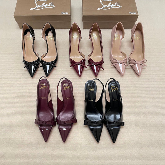 MBCL2 Women Heel 6CM 8CM 10CM Leather shoes 35-41 with box