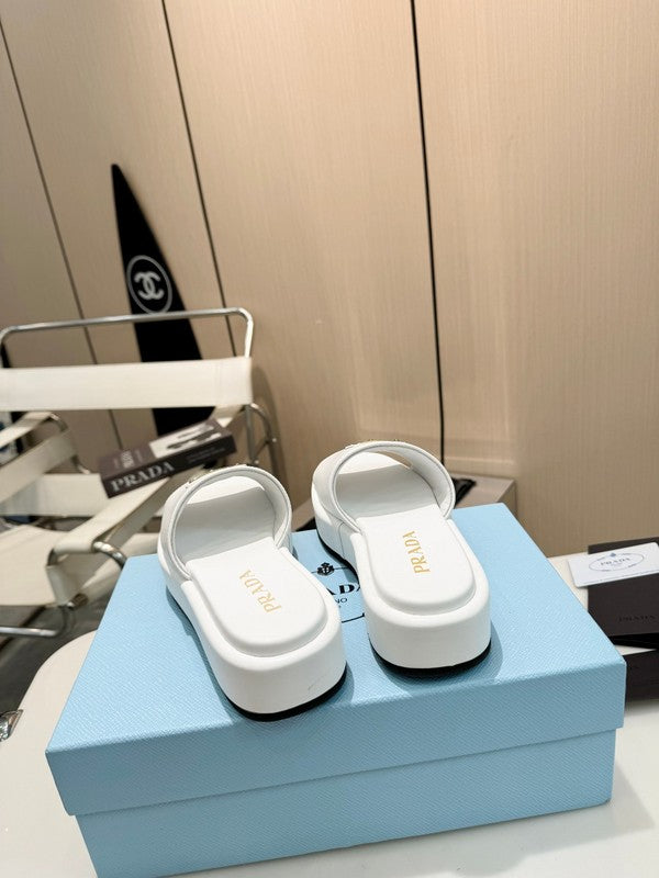 MJPS7 Leather Women Slippers 35-42 shoes With box