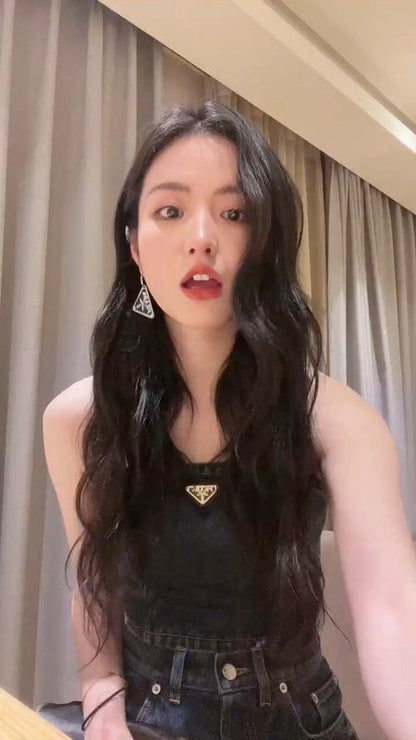 A702  Women's classic triangle earring jewelry