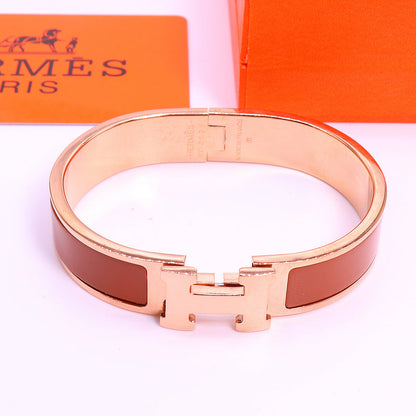 HB37 Bracelet 316L steel plating gold high quality bangles for women wonderful gift jewelry  size 17