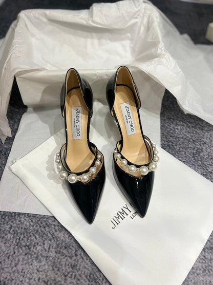 MBJS1 Leather 7CM Slippers Size 35-42 Shoes with Box