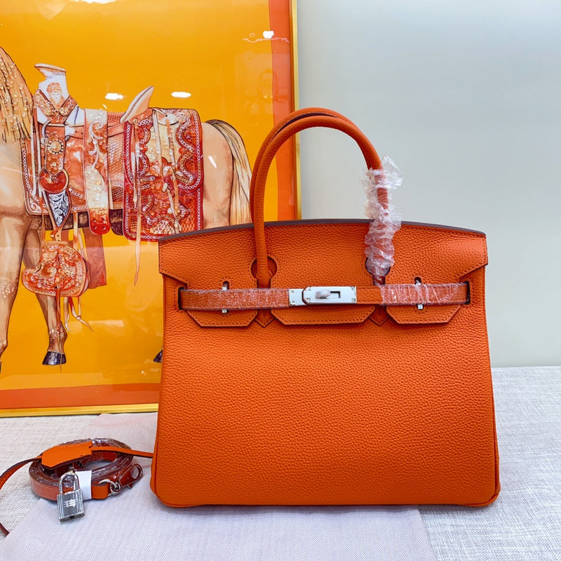 GHP2 Leather Cowhide Bag 25CM 30CM 35CM High quality Birkin Bag