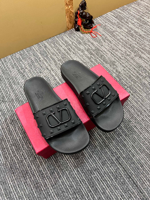 YVS10 Leather slippers couples shoes 36-45 With box