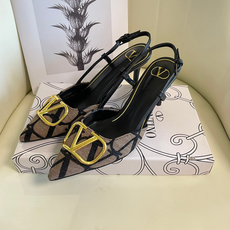 MJVS5 Leather Women 4/6/8/10CM Heel shoes 35-41 With box