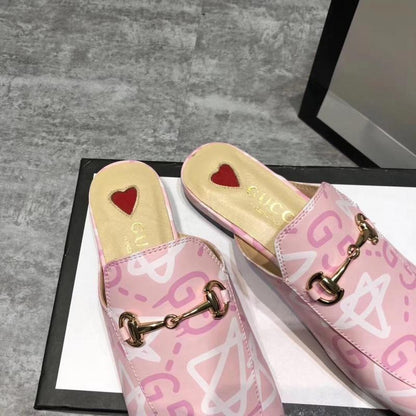 MGS7 Fashion woman leather shoes slippers 36-40