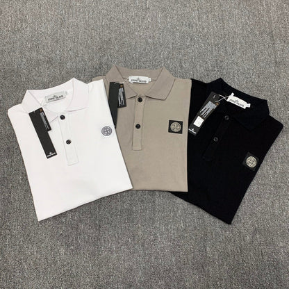 STC23 New men's polo shirt summer short sleeved top Clothing
