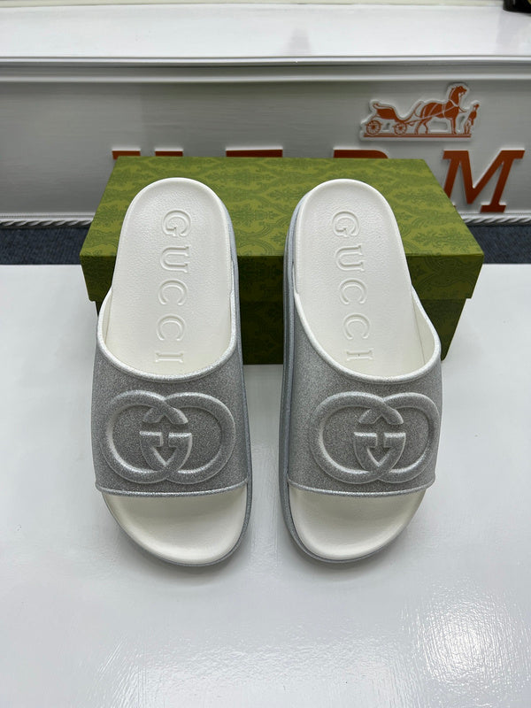 YGS0 Women Leather Slippers 35-41 Shoes with Box