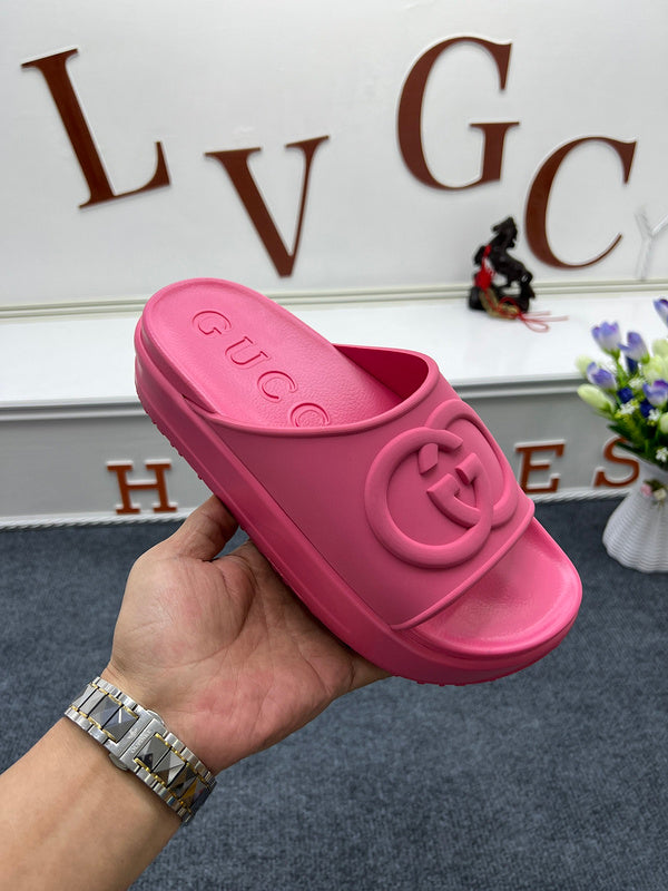 YGS02 Women Leather Slippers 35-41 Shoes with Box