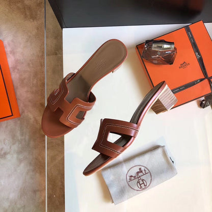 OHS01 Couples slipper Leather Shoes 35-42 with box