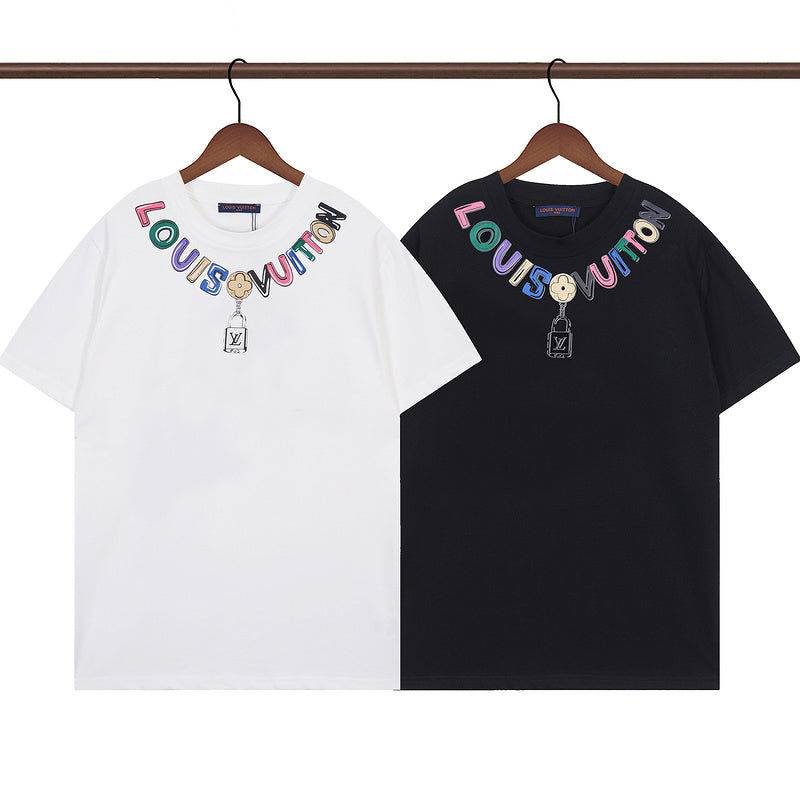 LVC002  Men's and women's summer short-sleeved T-shirt clothes