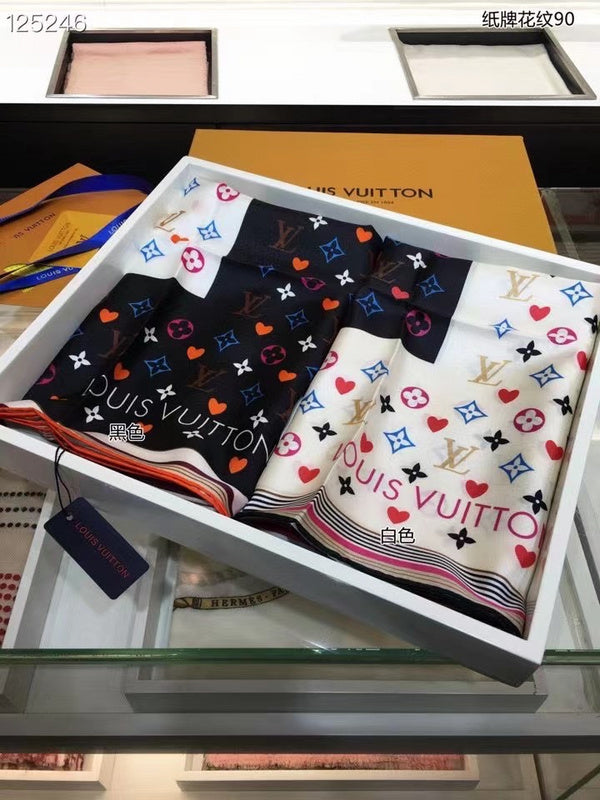 XLC01 Silk satin 90-90CM Scarf