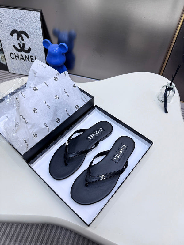 MBCS4 Leather Slippers Size 35-42 Shoes with Box