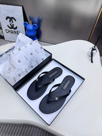 MBCS4 Leather Slippers Size 35-42 Shoes with Box