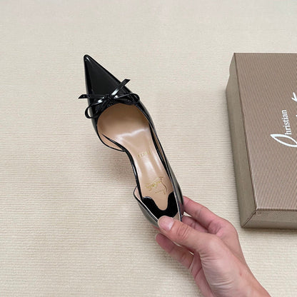 MBCL2 Women Heel 6CM 8CM 10CM Leather shoes 35-41 with box