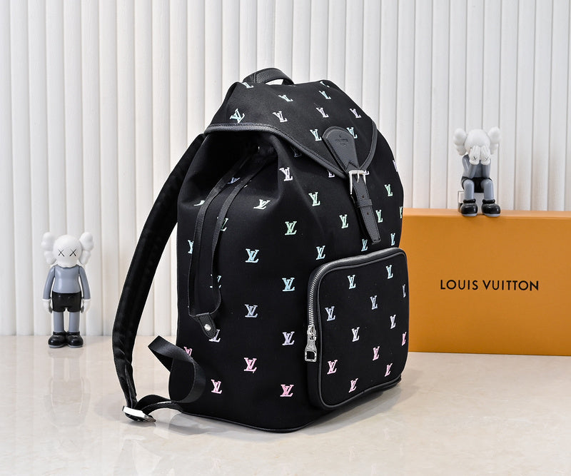 LLP196 Leather Bag 32-40-19CM Embroidery Travel Bags