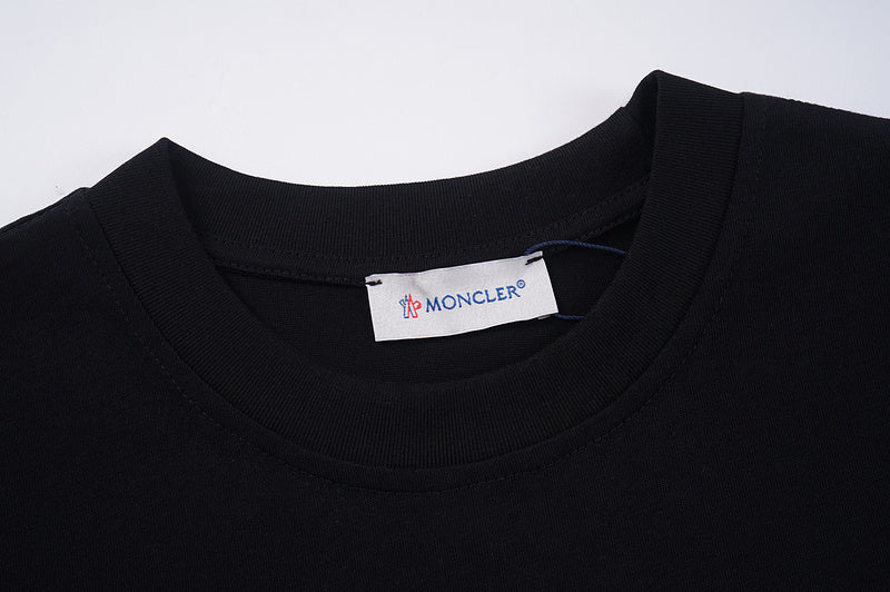 MOC08 New  Men's and women's letter embroidery short-sleeved T-shirt clothing