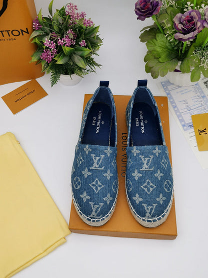 OLS34 Leather Women 35-42 Shoes Fisherman's shoes With box