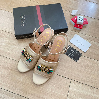 MJGS52 Slippers 6.5CM Women shoes 35-40 With box