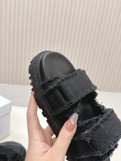 ODS3 Leather Women Slipper Size 35-42 Shoes with box