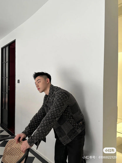 LVC021  New high-quality spring and autumn men'sand women’s  jacket denim jacket clothes