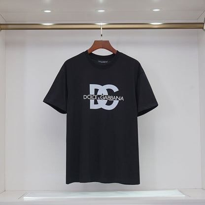 DGC01  New  Men's and women's letter embroidery short-sleeved T-shirt clothing