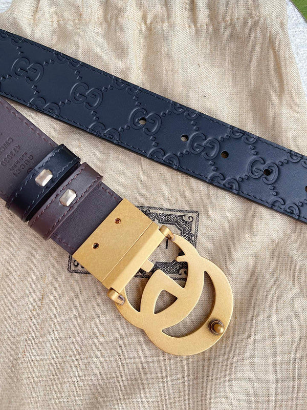 GBL1 Real leather 3.7CM 95-125CM Belt with all packing