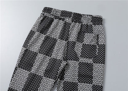 LVC025 New men's spring and autumn thin style outerwear+long pants pure cotton casual suit clothing