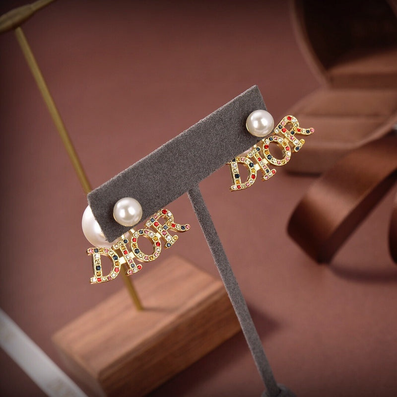 DE77 Classic women earrings gold-plated jewelry