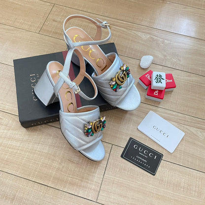 MJGS52 Slippers 6.5CM Women shoes 35-40 With box