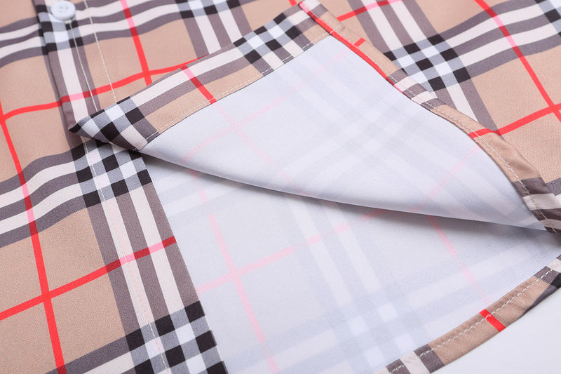 BUC120  New Fashion Summer Suit Short Sleeve Shirt Shorts