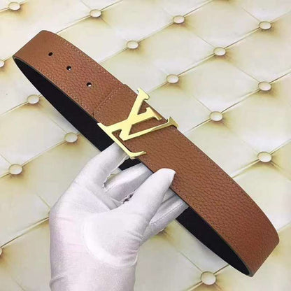 LVBL7 wide 3.8cm total length 100-125cm Leather Belt High Quality With packing